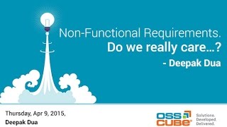 NonFunctional Requirements Do we really care… [upl. by Seyah667]