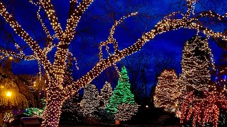 Christmas Lights 2021 at Peddlers Village in New Hope PA in 4K [upl. by Wira709]