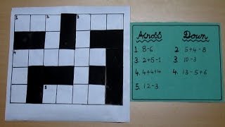 Maths Cross Word Puzzle [upl. by Kcinom866]