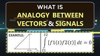 What is Analogy Between Vectors amp Signals  Learn Signals amp Systems  ECE  EEE  Engineering [upl. by Neelyad]