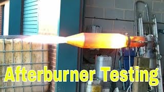 jet engine afterburner testing DIY jet engine turbojet [upl. by Alysa]