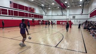 Merrillville HS Pirates vs Hebron 20240907 Day 1 Match 1 2nd Set [upl. by Ibot]