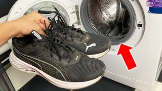 How to Wash Trainers in the Washing Machine Without Ruining Them How to Clean Sneakers [upl. by Absalom]