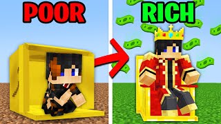 Minecraft but From POOR to RICH [upl. by Jarlathus]