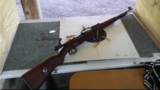 Mauser 98K Yougoslave au stand 50m pour essai [upl. by Aetnahc]