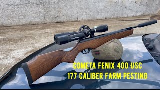 Cometa Fenix 400 USC 177 caliber farm Pesting cometa cometafenix400usc cometaairguns [upl. by Dhruv874]