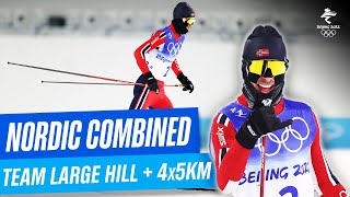 Nordic Combined  Mens Team Large Hill  4x5km  Full Replay  Beijing2022 [upl. by Maribel]