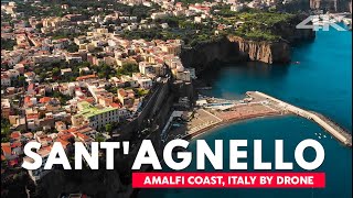 SantAgnello Sorrento Amalfi Coast 4K Drone footage Italy by drone [upl. by Daryn]