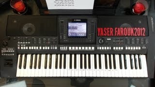 تعليم الاورج شعلومه حاتم العراقي عزف ياسر درويشة  YAMAHA PSR A2000 [upl. by Skrap]