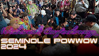 Wabanaki Confederacy Contest Song l Fri Seminole Tribal Fair Powwow 2024 [upl. by Adaran]