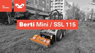 Elimini rapid vegetatia nedorita cu Tocatorul Berti MINISSL 115 [upl. by Irbua287]