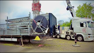 Steinert Kirmes Lüdenscheid AufbauTrailer 20244K [upl. by Nohsyar]