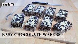 Easy Chocolate Wafers Pischinger  MagdaTv [upl. by Rahm]