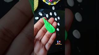 DIY Clay Leaf  Clay Craft  Clay Art shorts activitybymawa trending clay [upl. by Ahsatal]