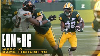 GAME HIGHLIGHTS Week 10  Edmonton Elks vs BC Lions  240811 [upl. by Dennie]