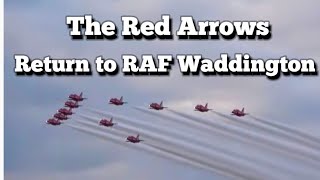 Homecoming The Red Arrows Return to RAF Waddington on 24 Sept 24 [upl. by Orpha352]