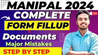 Manipal University Application Form 2024 Out🔥  Step by Step Form Fillup  Manipal form fill up 2024 [upl. by Drusie]