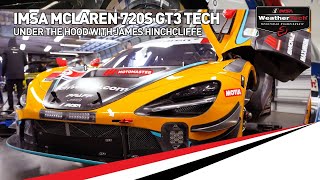 McLaren 720S GT3 Rolex 24 Tech Tour  IMSA WeatherTech SportsCar Championship [upl. by Wieche]