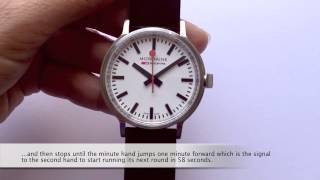 Mondaine Watch Manual stop2go [upl. by Brentt288]