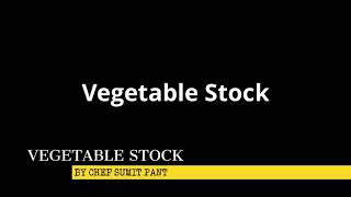 Basic Vegetable Stock  How To make vegetarian stock  Kitchen basic ihm btk first year [upl. by Strickland792]