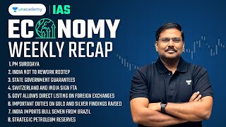 Economy Weekly Recap 22 Jan  28 Jan  Current Affairs Revision for UPSC 202425  IAS English [upl. by Craven]