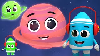 Pianeti Nel Nostro Sistema Solare Video di Apprendimento  Di Più Rime Per Bambini [upl. by Ortrude]