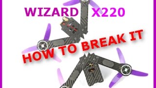 Eachine Wizard X220  How to break it [upl. by Suneya]