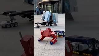 Transformers optimus prime robot car transformation youtubeshorts shortvideo short [upl. by Datha204]