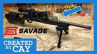 Savage B22 B17 Free Float Barrel Modification  Accuracy Improvement [upl. by Vedetta957]