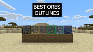 BEST TEXTURE PACK OUTLINES ORES NEW [upl. by Enialb]