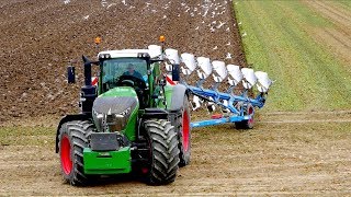 Fendt 1050 vario  8 furrow Lemken Diamant 11 OnLand Plowing  KMWP  Pflügen [upl. by Ingmar]