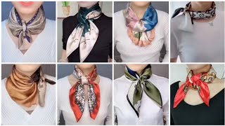 How to Tia A Scarf Around Your Neck Different and Beautiful Styles to Wear a Scarf for Women [upl. by Htiaf]