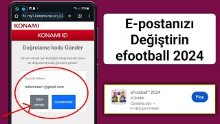 Efootball pes 2024 epostası nasıl değiştirilir  efootball 2024te epostayı değiştirme [upl. by Morrill]