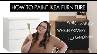 How To Paint Ikea Furniture  IKEA Malm Dresser Hack [upl. by Gilmore]