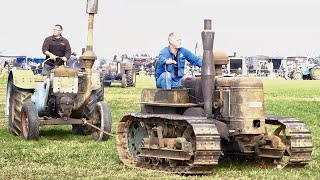 Antique Single Cylinder Tractor Parade at the 2024 Wheat and Wheels Rally [upl. by Valiant]