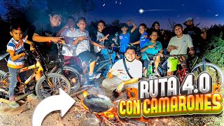 RUTA EXTREMA EN BICICLETAS 40 🚵‍♂️ HICIMOS COMIDA RICA CON LEÑA 🦐🪵 🔥 Grillo la Duda 🦗 [upl. by Rene]