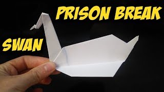 How to Make Michael Scofields Origami Swan In 5 Minutes [upl. by Muffin]