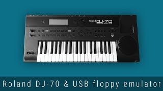 USB floppy disk drive emulator for Roland DJ70 GoTek SFR1M44fudl [upl. by Quin739]