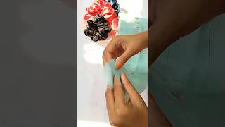 How to make scrunchies at home ❤️ scrunchies tutorials  diy [upl. by Naaman157]