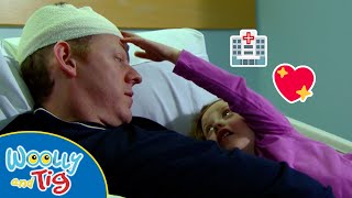 WoollyandTigOfficial  🏥👨🏼 Visiting Daddy in Hospital 👨🏼🏥  Full Episode  TV for Kids  Toy Spider [upl. by Pals]