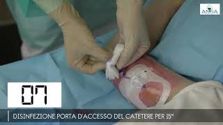 MEDICAZIONE PICC E GESTIONE DELLA LINEA INFUSIONALE [upl. by Yorztif]