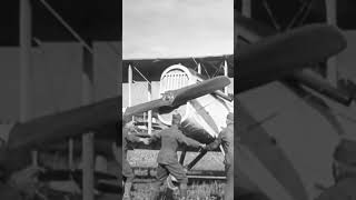 Most Unique Way Ever Recorded Starting an Airplane ww1 militaryhistory history aviationlovers [upl. by Bronk]