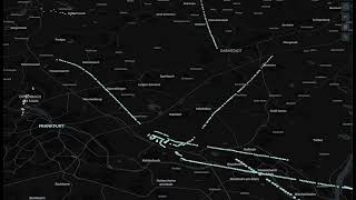 Frankfurt Airport Landing amp takeoff data visualization [upl. by Zitah253]