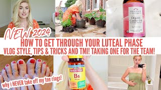 HOW TO GET THROUGH LUTEAL PHASE  TMI  TIPS amp TRICKS VLOG  CASTOR OIL  CLEANING MOTIVATION [upl. by Adniram903]