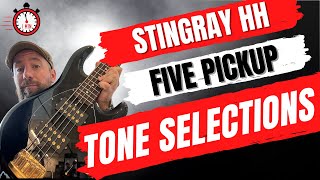 All 5 StingRay HH Pickup Tones Demo [upl. by Durkee]