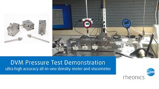 DVM Demo  Density viscosity HPHT pressure test [upl. by Jobie]