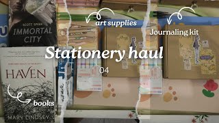 stationery haul 04  Highlighterspensbook saleart suppliesjournaling kit and more [upl. by Atiraj]