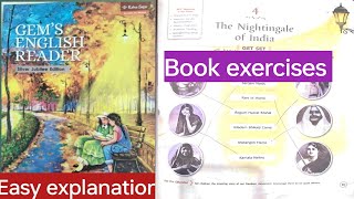 Class 4  L4 The Nightingale of IndiaBook exercises englishgemsenglishreader [upl. by Amerigo]