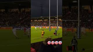 Lincroyable passe au pied dAntoine Dupont pour lessai dAnge Capuozzo 🔥rugby toulouse sports [upl. by Liemaj]