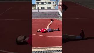 Supine hamstring dynamic stretch [upl. by Omrellig]